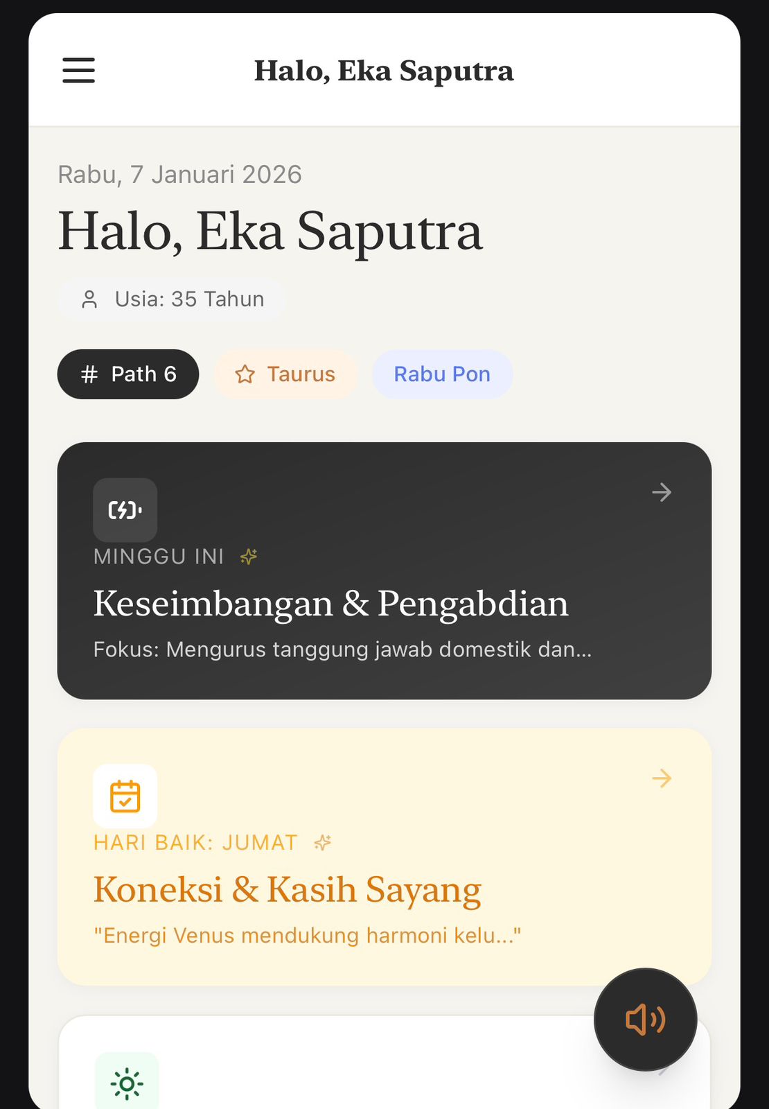 Tampilan Aplikasi di HP